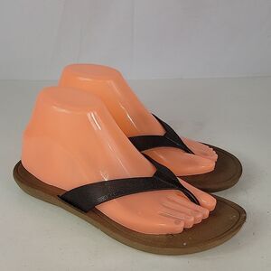 Okabashi Breeze Copper Toffee Two Tone Vegan Flip Flop